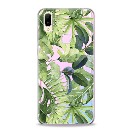 Lex Altern Abstract Green Leaves Vivo Case