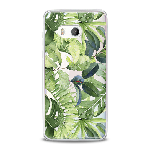 Lex Altern Abstract Green Leaves HTC Case