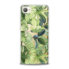 Lex Altern TPU Silicone HTC Case Abstract Green Leaves