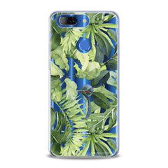 Lex Altern TPU Silicone Lenovo Case Abstract Green Leaves