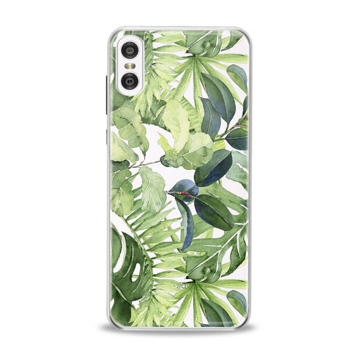 Lex Altern Abstract Green Leaves Motorola Case