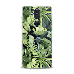 Lex Altern TPU Silicone Nokia Case Abstract Green Leaves