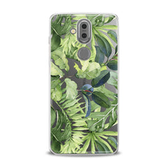 Lex Altern TPU Silicone Phone Case Abstract Green Leaves