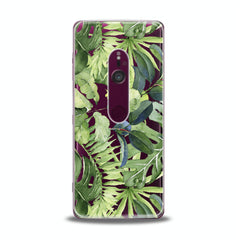 Lex Altern TPU Silicone Sony Xperia Case Abstract Green Leaves