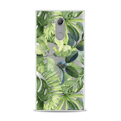Lex Altern Abstract Green Leaves Sony Xperia Case