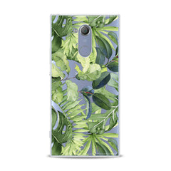 Lex Altern TPU Silicone Sony Xperia Case Abstract Green Leaves