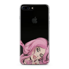 Lex Altern TPU Silicone Phone Case Pink Hairstyle