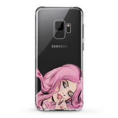 Lex Altern TPU Silicone Samsung Galaxy Case Pink Hairstyle