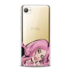 Lex Altern TPU Silicone HTC Case Pink Hairstyle