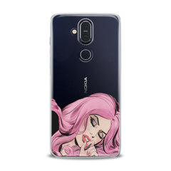 Lex Altern TPU Silicone Nokia Case Pink Hairstyle