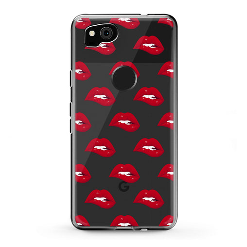 Lex Altern Google Pixel Case Red Lips Theme