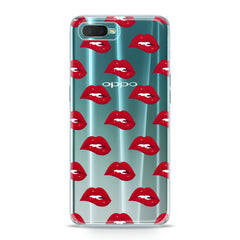 Lex Altern TPU Silicone Oppo Case Red Lips Theme