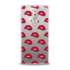 Lex Altern TPU Silicone Nokia Case Red Lips Theme
