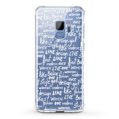 Lex Altern TPU Silicone Samsung Galaxy Case White Quotes Theme