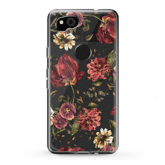 Lex Altern TPU Silicone Google Pixel Case Painted Red Flowers