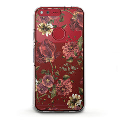Lex Altern TPU Silicone Google Pixel Case Painted Red Flowers