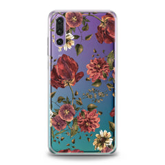 Lex Altern Painted Red Flowers Huawei Honor Case