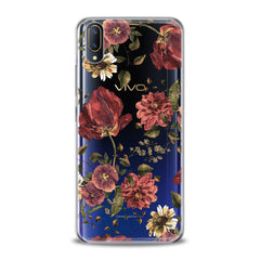 Lex Altern TPU Silicone VIVO Case Painted Red Flowers
