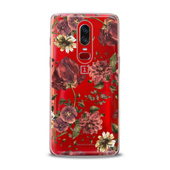 Lex Altern TPU Silicone OnePlus Case Painted Red Flowers