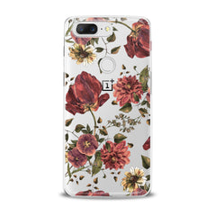 Lex Altern Painted Red Flowers OnePlus Case