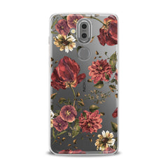 Lex Altern TPU Silicone Phone Case Painted Red Flowers