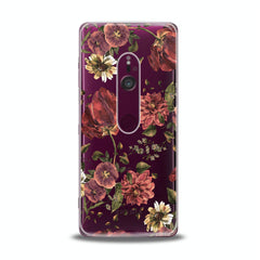 Lex Altern TPU Silicone Sony Xperia Case Painted Red Flowers