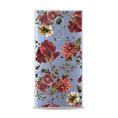 Lex Altern TPU Silicone Sony Xperia Case Painted Red Flowers