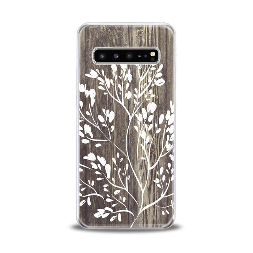 Lex Altern White Tree Pattern Samsung Galaxy Case