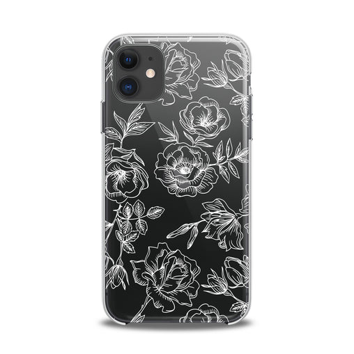 Lex Altern TPU Silicone iPhone Case White Roses Print