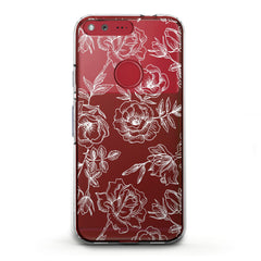 Lex Altern TPU Silicone Phone Case White Roses Print