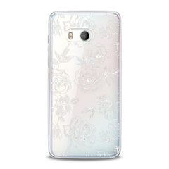Lex Altern TPU Silicone HTC Case White Roses Print