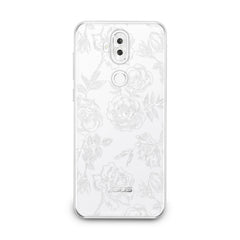 Lex Altern TPU Silicone Asus Zenfone Case White Roses Print