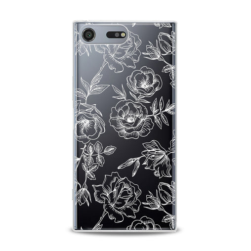 Lex Altern White Roses Print Sony Xperia Case