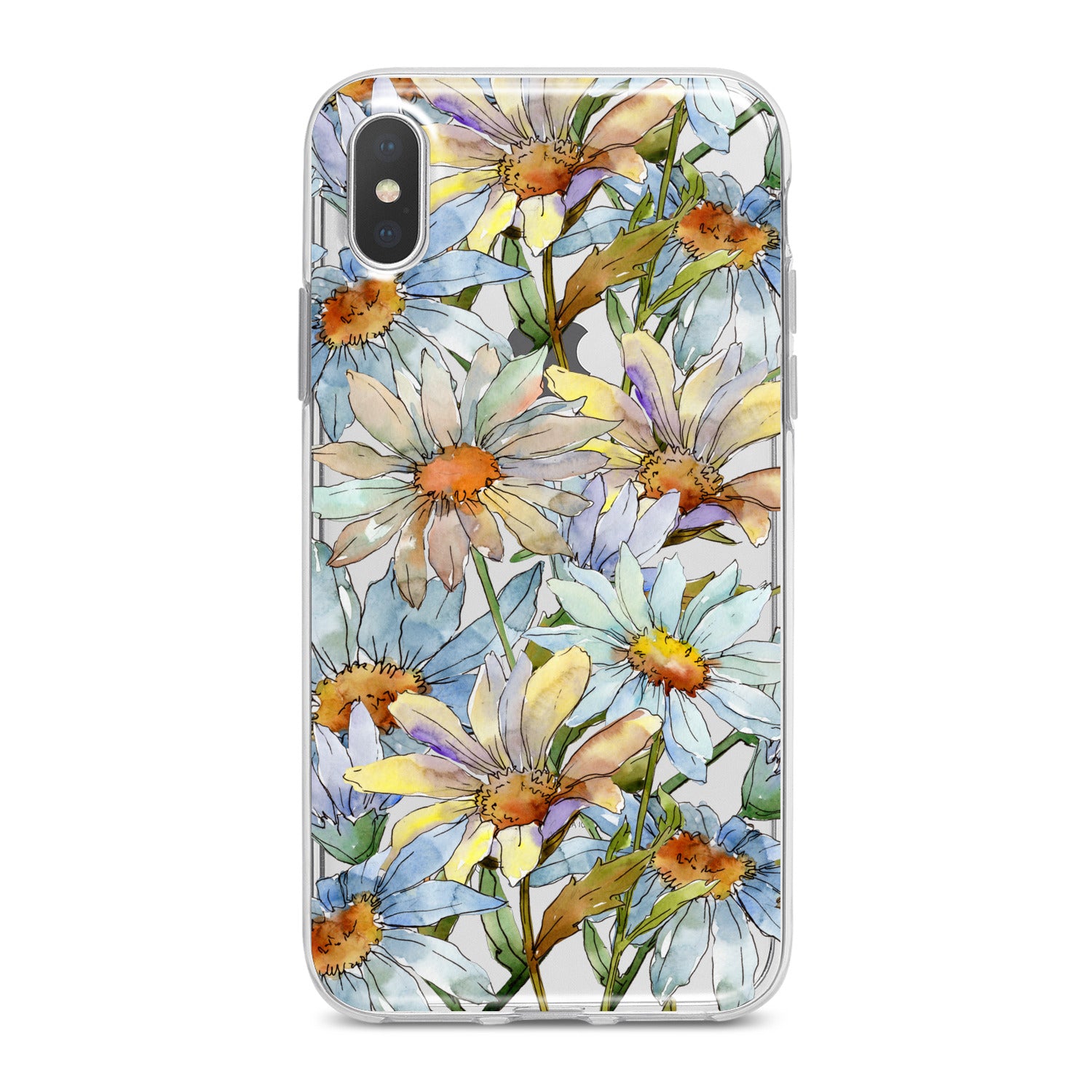 Lex Altern Watercolor Daisies Phone Case for your iPhone & Android phone.