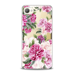 Lex Altern TPU Silicone HTC Case Awesome Peonies Pattern