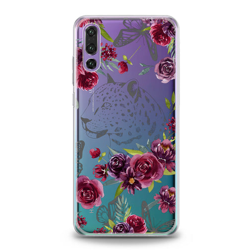 Lex Altern Red Flowers Theme Huawei Honor Case
