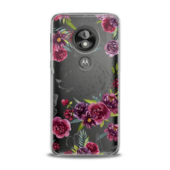 Lex Altern TPU Silicone Motorola Case Red Flowers Theme