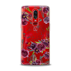 Lex Altern TPU Silicone OnePlus Case Red Flowers Theme