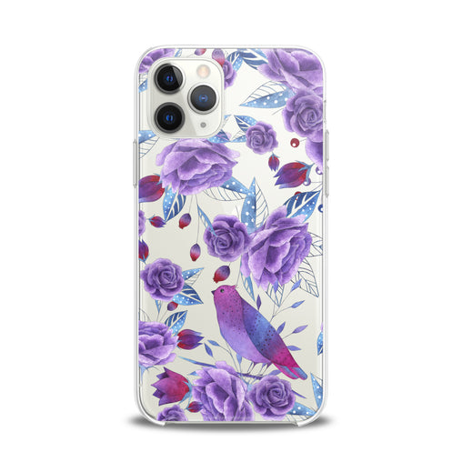 Lex Altern TPU Silicone iPhone Case Nice Purple Plants