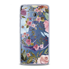 Lex Altern TPU Silicone HTC Case Beautiful Floral Anchor