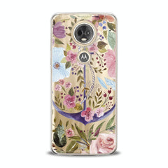Lex Altern TPU Silicone Motorola Case Beautiful Floral Anchor