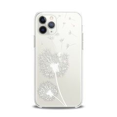 Lex Altern TPU Silicone iPhone Case White Dandelion