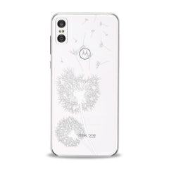 Lex Altern TPU Silicone Motorola Case White Dandelion