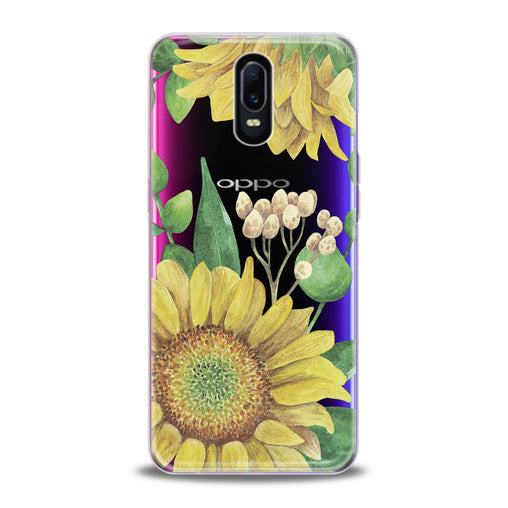 Lex Altern Watercolor Sunflower Oppo Case