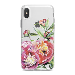 Lex Altern Garden Peony Pattern Phone Case for your iPhone & Android phone.