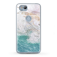 Lex Altern TPU Silicone Google Pixel Case Sea Marble Pattern