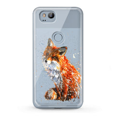 Lex Altern TPU Silicone Google Pixel Case Painted Fox Theme