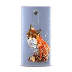 Lex Altern TPU Silicone Sony Xperia Case Painted Fox Theme