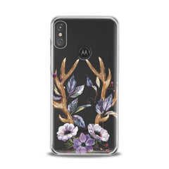 Lex Altern TPU Silicone Motorola Case Floral Antlers Art