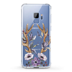 Lex Altern TPU Silicone Samsung Galaxy Case Floral Antlers Art